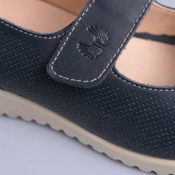 Всекидневни обувки от естествена кожа Lavia тъмно сини, 4 - Kalapod.bg
